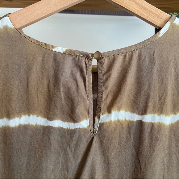 Anthropologie Corey Lynn Calter Brown Tie Dye Brigid Tunic Dress S - Picture 12 of 16